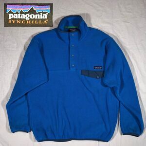 Patagonia Synchilla Blue Fleece Snap-T Pullover Men’s Small